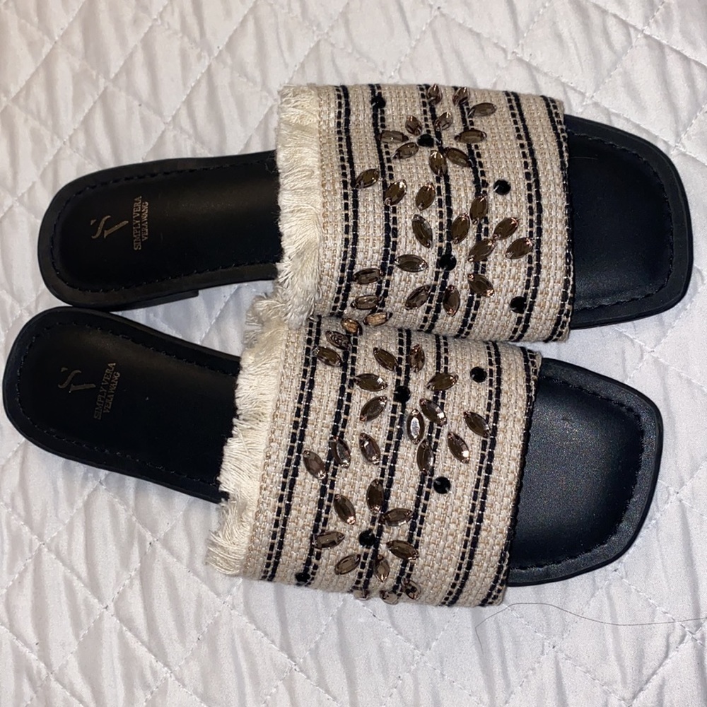 NEW Simply Vera Vera Wang Charden Slide Sandals - Picture 5 of 5